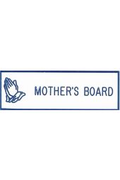Mother's Board Pin | White & Blue