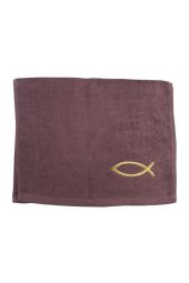 Towel | Gold Fish (Burgundy)