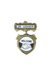 Jr. Usher Badge | Welcome Shield